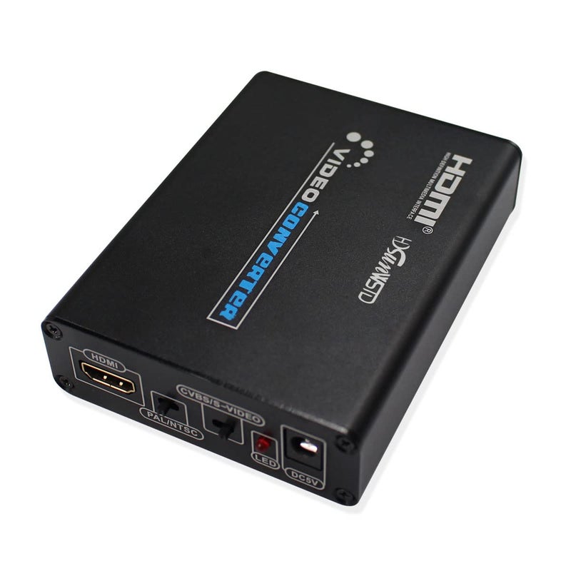 HDSUNWSTD HDMI to 3RCA AV CVBS Composite & S-Video R/L Audio for DVD VCR PS2 PS3 Xbox HDTV - Image 2